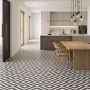 FAUS RETRO BLACK Y WHITE PATTERN TILE S185210
